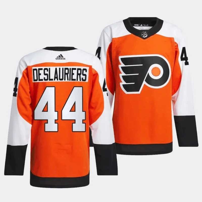Mens Philadelphia Flyers #44 Nicolas Deslauriers 2023-24 Orange Stitched Jersey Dzhi->philadelphia flyers->NHL Jersey